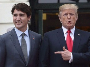 Justin Trudeau and Donald Trump.