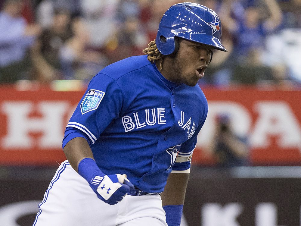 Vladimir Guerrero Jr. Toronto Blue Jays Unsigned Batting Stance Photograph