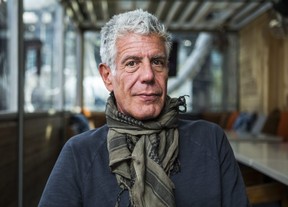 Anthony Bourdain poses for a photo in Toronto on Oct. 31, 2016. Ernest Doroszuk/Toronto Sun