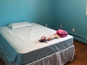 Amanda Mitchell posted this photo of her daughter bedroom after she stripped it of everything as punishment.