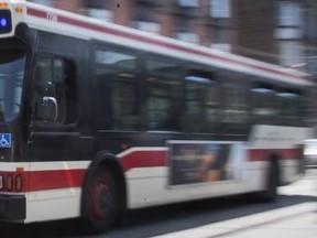 The TTC 501 bus along Queen St. W. in the Parkdale neighbourhood in Toronto, Onton Saturday June 10, 2017. Ernest Doroszuk/Toronto Sun/Postmedia Network