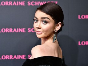 Sarah Hyland attends Lorraine Schwartz launches The Eye Bangle a new addition to her signature Against Evil Eye Collection at Delilah on March 13, 2018 in West Hollywood, California. (Getty Images)