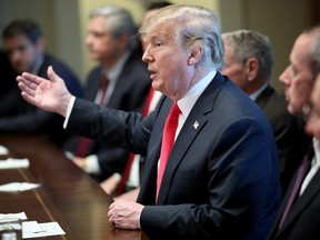 U.S. President Donald Trump speaks on immigration issues while meeting with members of the U.S. Congress in the Cabinet Room of the White House June 20, 2018 in Washington, DC. Trump said he would sign an executive order later today relating to the issue of immigrant children being separated from their parents while being detained. (Photo by Win McNamee/Getty Images)