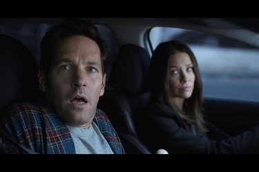 Paul Rudd and Evangeline Lilly in a scene from Ant-Man and The Wasp. (Marvel Studios)