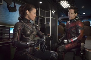Evangeline Lilly and Paul Rudd in a scene from Ant-Man and The Wasp. (Marvel Studios)