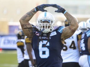 Argonauts' Marcus Ball says he and his teammates are excited for Saturday's home-opener at BMO Field. (TORONTO SUN/FILES)