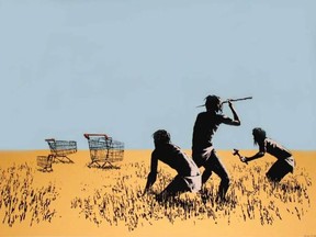 "Trolley Hunt" print stolen from "The Art of Banksy" exhibition. (Toronto Police handout)