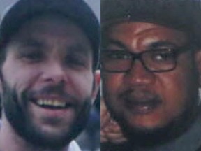 Justin Andrew Bokma, 42, left, and Lafranc "Frank" Matthews, 41, were shot to death at an after-hours club in Kensington Market, near College St. and Augusta Ave., on July 1, 2016, and their killer has never been caught. (Toronto Police handout photos)