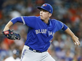 Ryan Borucki of the Toronto Blue Jays pitches against the Houston Astros at Minute Maid Park on June 26, 2018 in Houston. (Bob Levey/Getty Images)