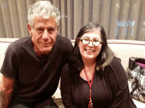 Anthony Bourdain and Rita DeMontis.