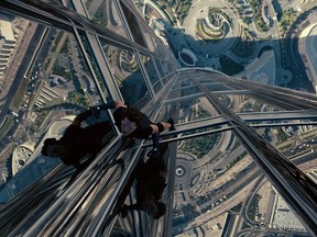 Tom Cruise scaling Dubai's Burj Khalifa in a scene from Mission: Impossible – Ghost Protocol. (Paramount Pictures)