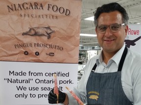 Mario Pingue of the award-winning Niagara Food Specialties company in Niagara Falls