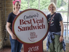 Dina Marsillo and Sian Burns of Nostra Cucina Restaurant in Kitchener are the winners of the recent Ontario's Best Veal Sandwich
