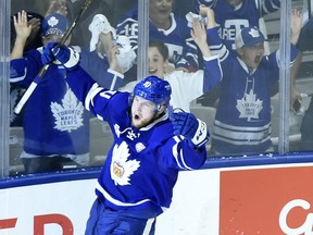 Marlies players such as Carl Grundstrom should be in the mix for Maple Leafs jobs next season. (Nathan Denette/The Canadian Press)