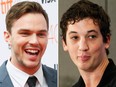 Nicolas Hoult (left) and Miles Teller are seen in file photos