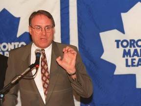 Former Maple Leafs General Manager Ken Dryden.