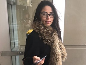 Kenza Belakziz bank robbery insider outside the Calgary Court Centre, Belakziz, 22, pleaded guilty a week ago to conspiracy to commit robbery in connection with a Nov. 26, 2014, heist at a Mission Bank of Montreal where she worked.