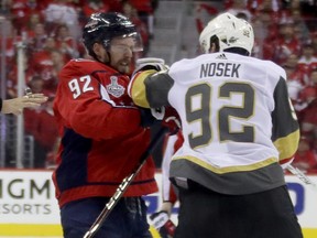 Evgeny Kuznetsov (left) is part of a group of talented Russians who have led the Washington Capitals closer to a Stanley Cup. (Getty Images)