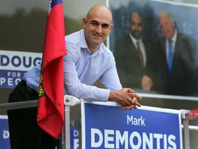 PC Candidate for York South-Weston Mark DeMontis at his campaign office ahead of the 2018 provincial general election in Toronto, Ont. on Friday June 1, 2018. Dave Abel/Toronto Sun/Postmedia Network