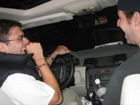 Oliver Martin’s girlfriend took this photo of the 25-year-old and his Dylan Ellis, 26, three minutes before the best friends were killed on June 13, 2008. (Toronto Police handout)