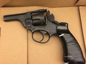 Toronto Police allegedly seized a .38 calibre revolver.