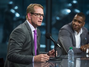 Raptors new head coach Nick Nurse (left) and team president Masai Ujiri outlined a few plans for next season during a news conference on Thursday at the Air Canada Centre to formally introduce Nurse.  Ernest Doroszuk/Toronto Sun