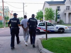 A nine-month investigation dubbed Project Patton, targeting notorious street gang the Five Point Generalz, saw hundreds of Toronto, Durham, York and Peel police officers conduct pre-dawn raids across the GTA and arrest 70 suspects on Thursday, June 21, 2018. (supplied by Toronto Police)