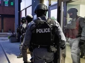 A nine-month investigation dubbed Project Patton, targeting notorious street gang the Five Point Generalz, saw hundreds of Toronto, Durham, York and Peel police officers conduct pre-dawn raids across the GTA and arrest 70 suspects on Thursday, June 21, 2018. (supplied by Toronto Police)