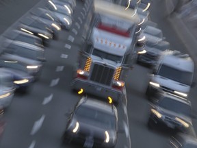 Traffic on Hwy. 401 near  Avenue Rd (File photo)