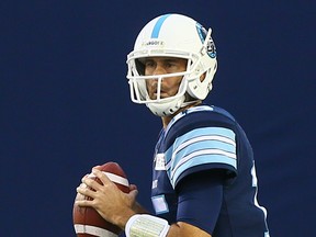 Argos quarterback Ricky Ray will start what could be his final CFL opener on Friday night in Saskatchewan. (DAVE ABEL/TORONTO SUN FILES)