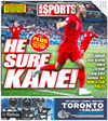 Tuesday’s Toronto Sun sports cover.