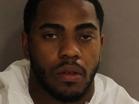 Sheldon Eriya, 21, of Markham, was arrested Friday, June 16, 2018, and charged with attempted murder and other charges for his alleged role in the shooting of two young sisters in a Scarborough playground a day earlier. (Toronto Police handout)