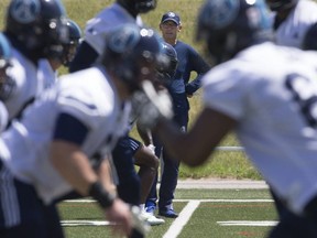 Toronto Argonauts' Head Coach Marc Trestman on the field at York University,  in Toronto, Ont. on Tuesday June 12, 2018.