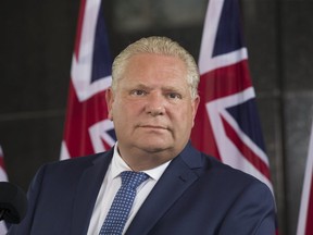 Ontario Premier-designate Doug Ford meets with business leaders at Queens' Park,  in Toronto, Ont. on Wednesday June 13, 2018. Stan Behal/Toronto Sun