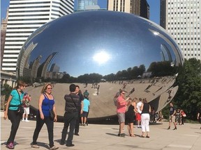 Millennium Park, with its famous Cloud Gate sculpture, aka, The Bean, is the anchor location for the annual Chicago Gourmet festival. KEVIN HANN/POSTMEDIA NETWORK