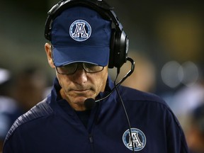 Head coach Marc Trestman and his Toronto Argonauts have had a rough start. (The Canadian Press)