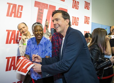 Actor Ed Helms at the red carpet for the move - Tag - at the TIFF Bell Lightbox in Toronto, Ont.  on Monday June 11, 2018. Ernest Doroszuk/Toronto Sun/Postmedia