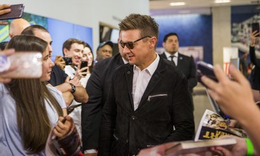 Actor Jeremy Renner at the red carpet for the move - Tag - at the TIFF Bell Lightbox in Toronto, Ont.  on Monday June 11, 2018. Ernest Doroszuk/Toronto Sun/Postmedia