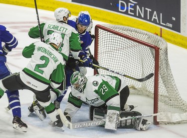 Toronto Marlies Dmytro Timashov during 1st period action against the Texas Stars in Game 6 of the 2018 Calder Cup Finals at the Ricoh Coliseum in Toronto, Ont. on Tuesday June 12, 2018. Ernest Doroszuk/Toronto Sun/Postmedia