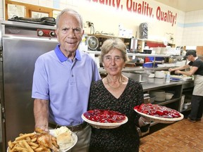 Chris and Angela Tzountzouris inside Haugen's Barbecued Chicken & Ribs on Thursday June 21, 2018.  Haugen's is celebrating it's 65th year. Veronica Henri/Toronto Sun/Postmedia Network