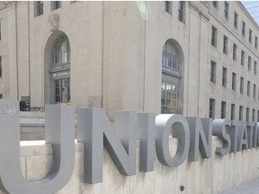 Construction at Union Station on Tuesday June 26, 2018. (Veronica Henri, Toronto Sun)