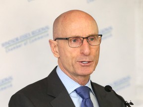 Mayo Schmidt, President and CEO of Hydro One, speaking at an engagement in Windsor, Ont. in 2017. Jason Kryk/Postmedia Network)