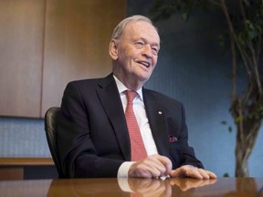 Former prime minister Jean Chretien participates in an interview, Tuesday, March 7, 2017 in Ottawa.  THE CANADIAN PRESS/Justin Tang