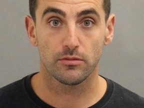 Toronto Police released this mugshot of Hedley frontman Jacob Hoggard as they announced he's been charged with three sexual offences involving two women.