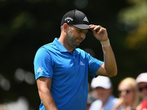 ergio Garcia of Spain walks to the seventh tee during the second round at the RBC Canadian Open at Glen Abbey Golf Club on Friday.l (Minas Panagiotakis/Getty Images)