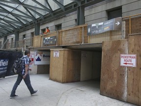 Construction at Union Station on Tuesday June 26, 2018. (Veronica Henri, Toronto Sun)
