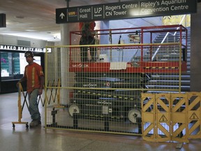 Construction at Union Station on Tuesday June 26, 2018. (Veronica Henri, Toronto Sun)