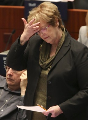 Former city councillor Shelley Carroll speaks at Toronto City hall council meeting on Wednesday November 13, 2013. (Dave Thomas/Toronto Sun/QMI Agency)