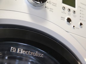An Electrolux washing machine is offered for sale at an appliance store on September 8, 2014 in Chicago, Illinois. (Scott Olson/Getty Images)