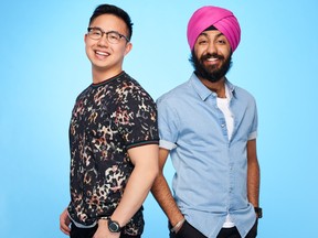 Joseph Truong and Akash Sidhu from on The Amazing Race Canada: Heroes Edition. (CTV)